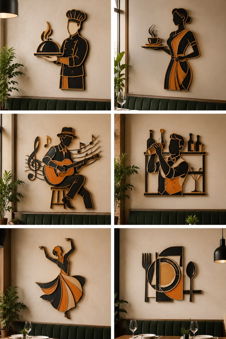 Restaurant Style- CNC Laser Cut Mild Steel Wall Decor