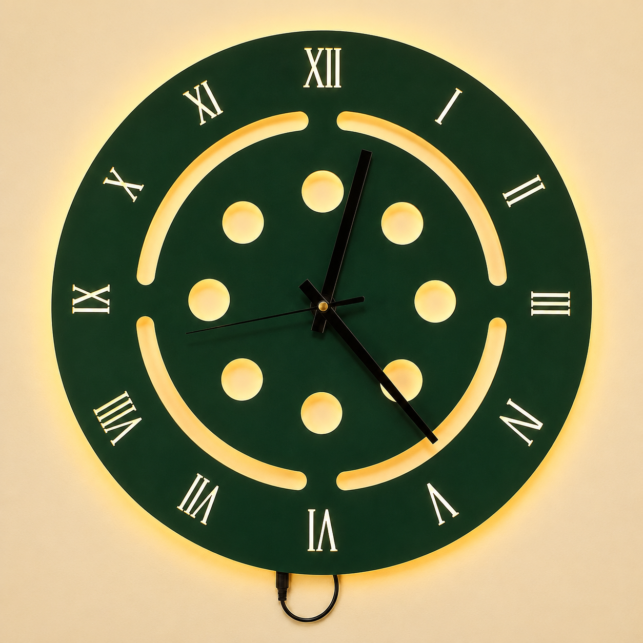 Modern Roman LED Wall Clock