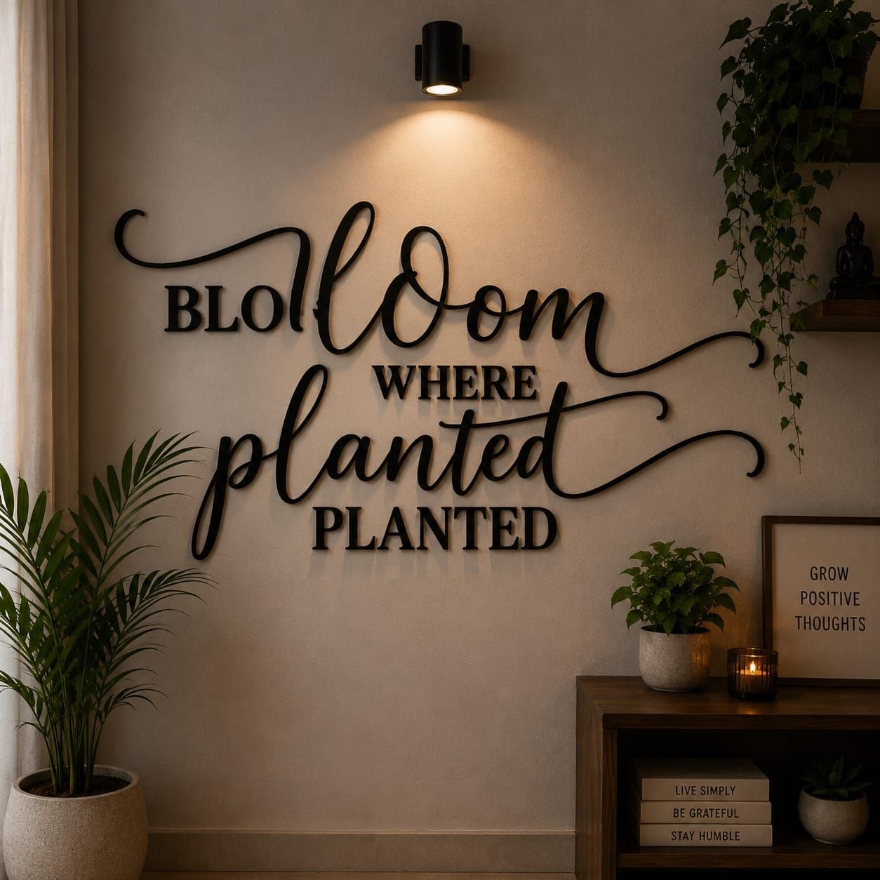 Metal Quotes CNC Metal Cut Wall Decors