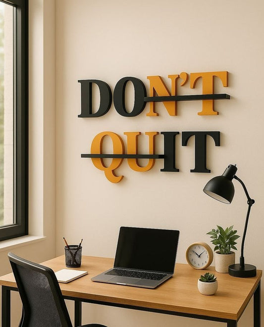 Metal Quotes CNC Metal Cut Wall Decors