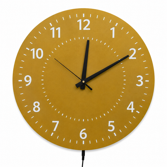 Minimalist Golden Wall Clock