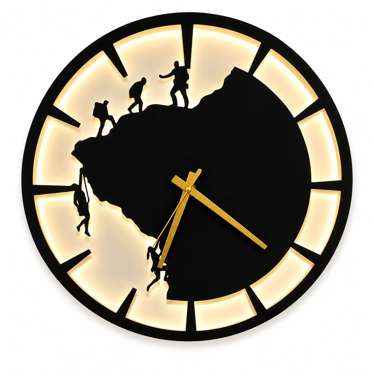 Summit Climber LED Wall Clock