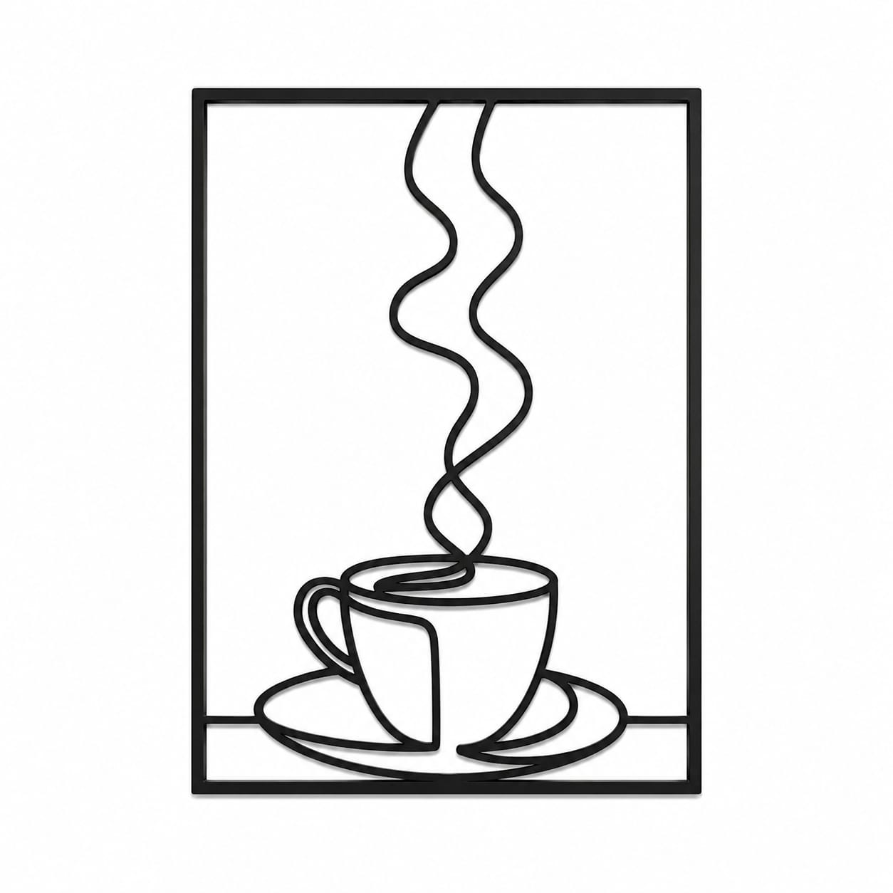 Coffee Aroma LED Metal Wall Art