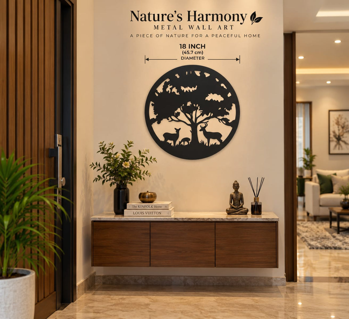 Nature’s Harmony Metal Wall Art