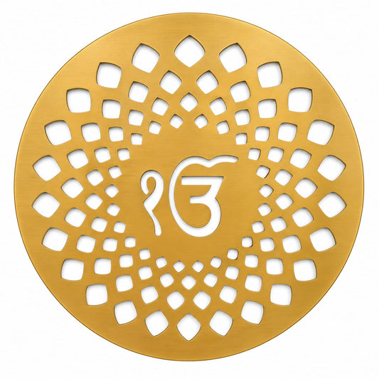 Ik Onkar Aura Premium Brass Wall Plaque