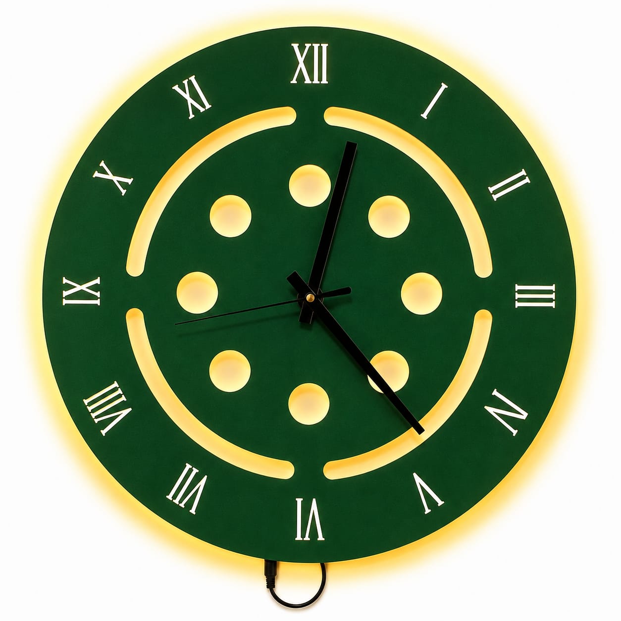 Modern Roman LED Wall Clock