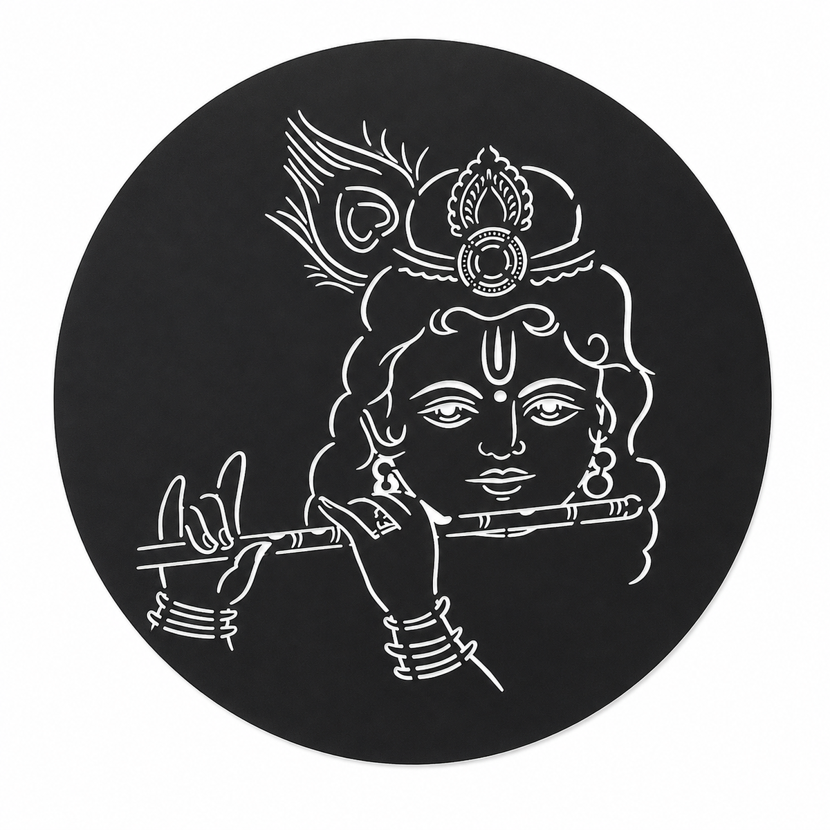 Krishna Metal Wall Decor