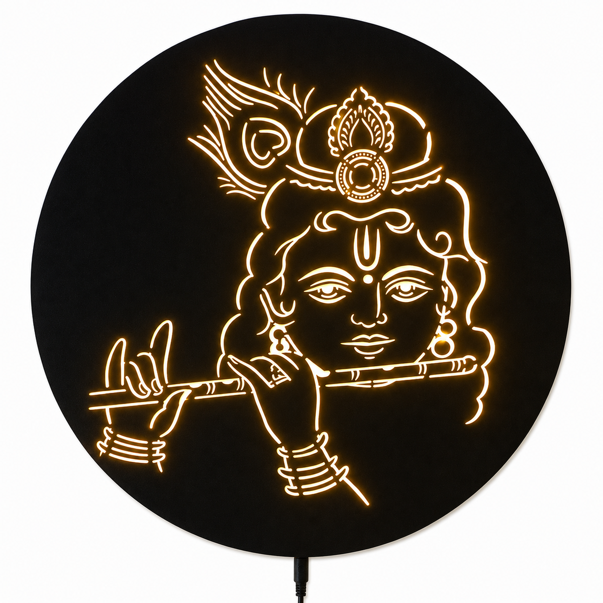 Krishna Metal Wall Decor