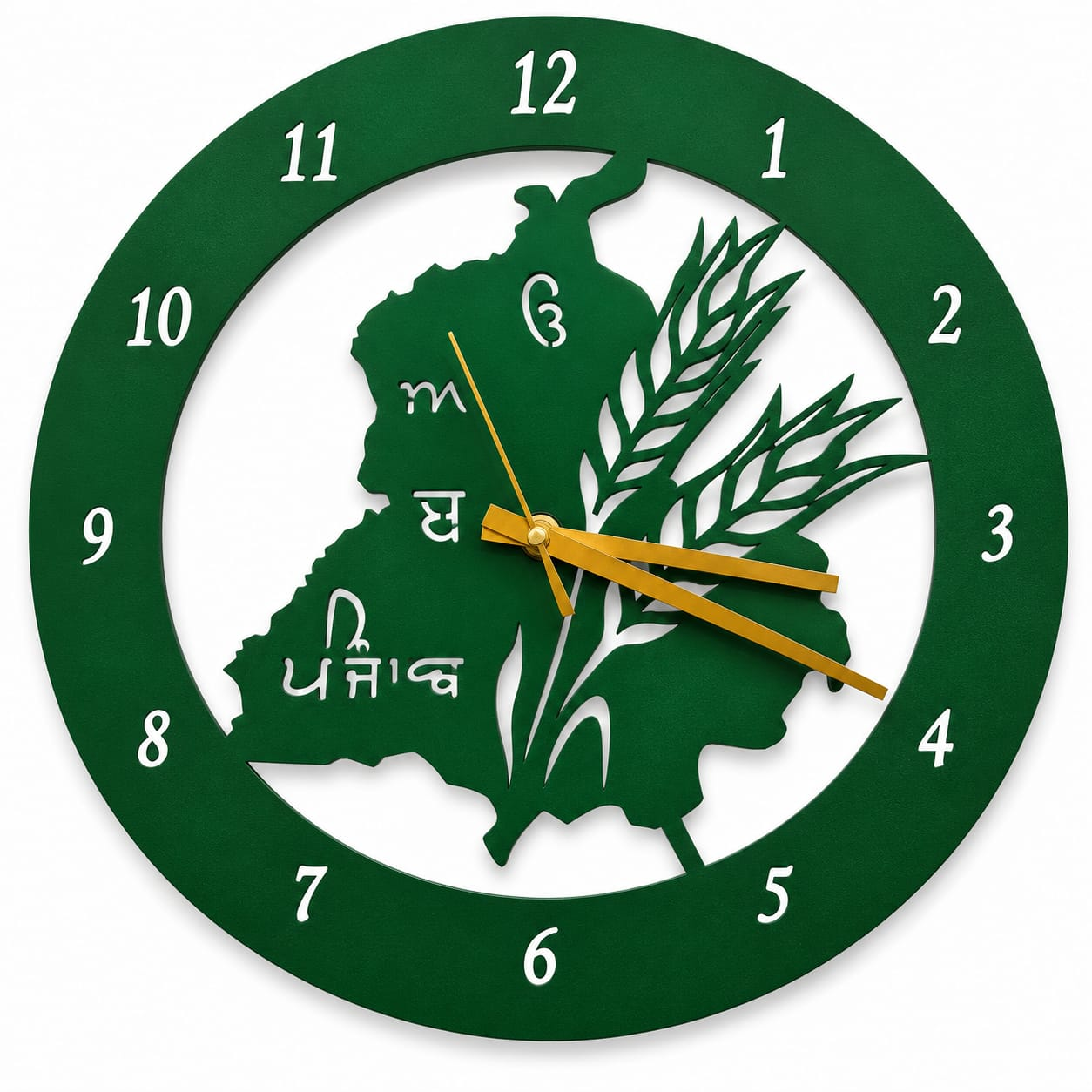 Punjab Map LED Wall clock