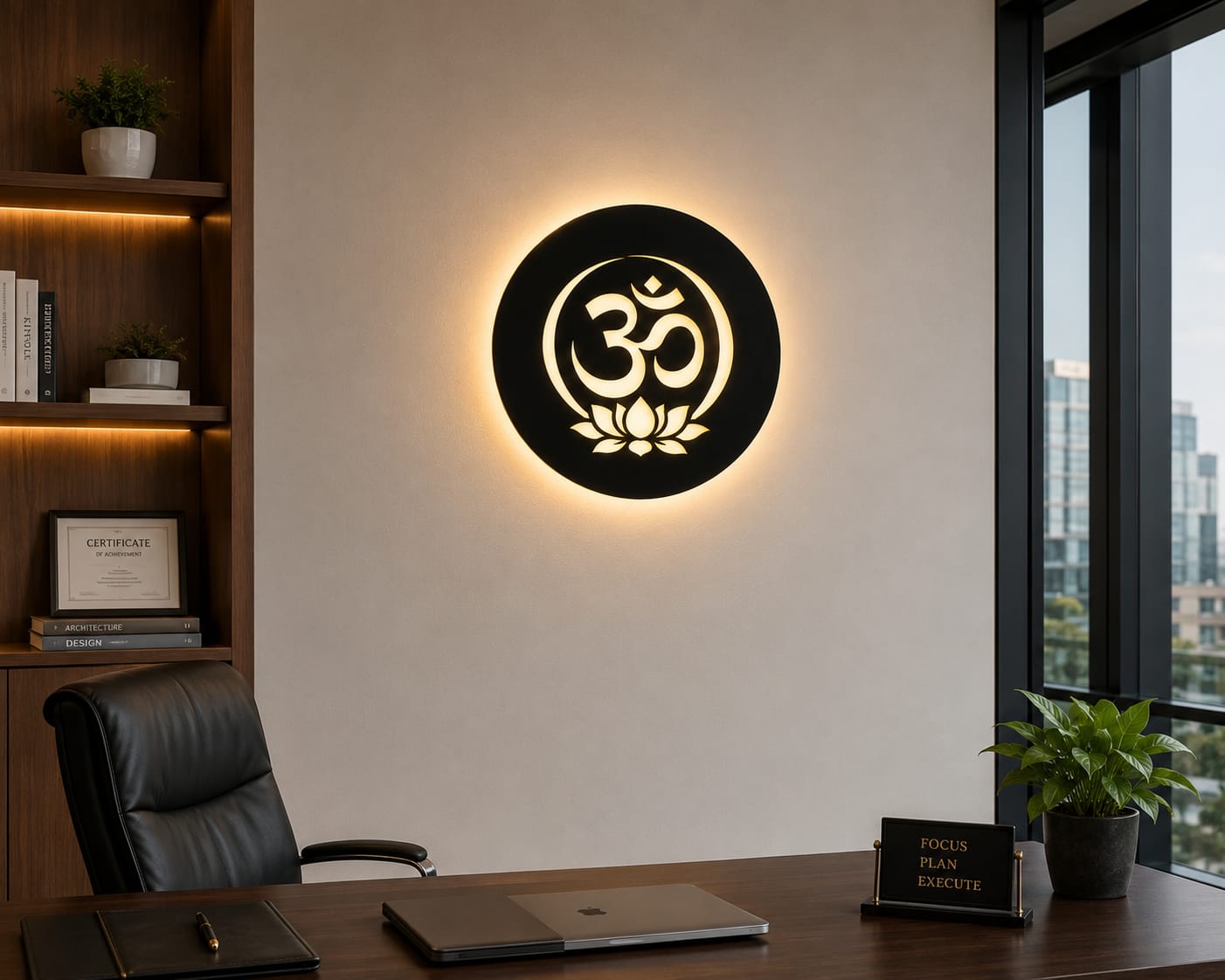Om LED Wall Art – 18 Inch