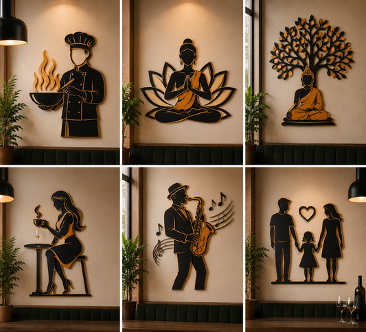 Restaurant Style- CNC Laser Cut Mild Steel Wall Decor