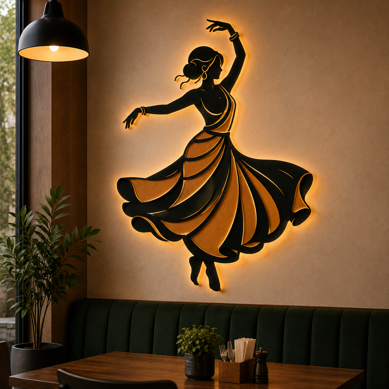 Restaurant Style- CNC Laser Cut Mild Steel Wall Decor