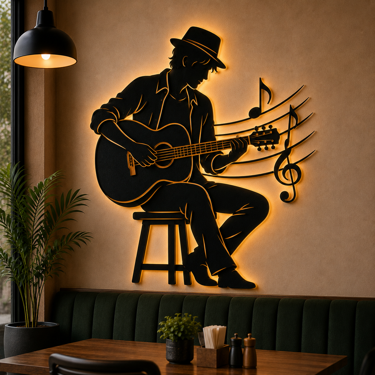 Restaurant Style- CNC Laser Cut Mild Steel Wall Decor