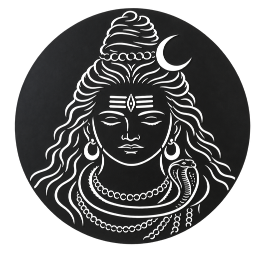 Lord Shiva Metal Wall Decor