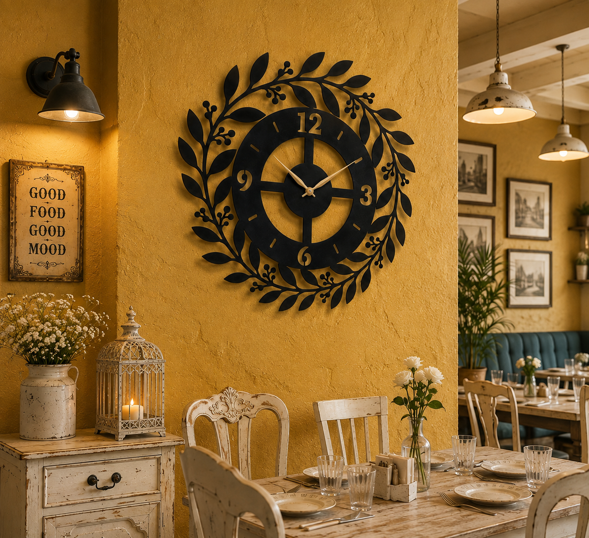 Onur Decors Decorative Metal Wall Clock